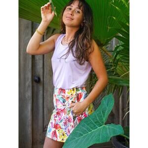 Ripskirt Wildfower Watercolor Wrap Mini Skirt Quick Dry Wrinkle Resistant Small